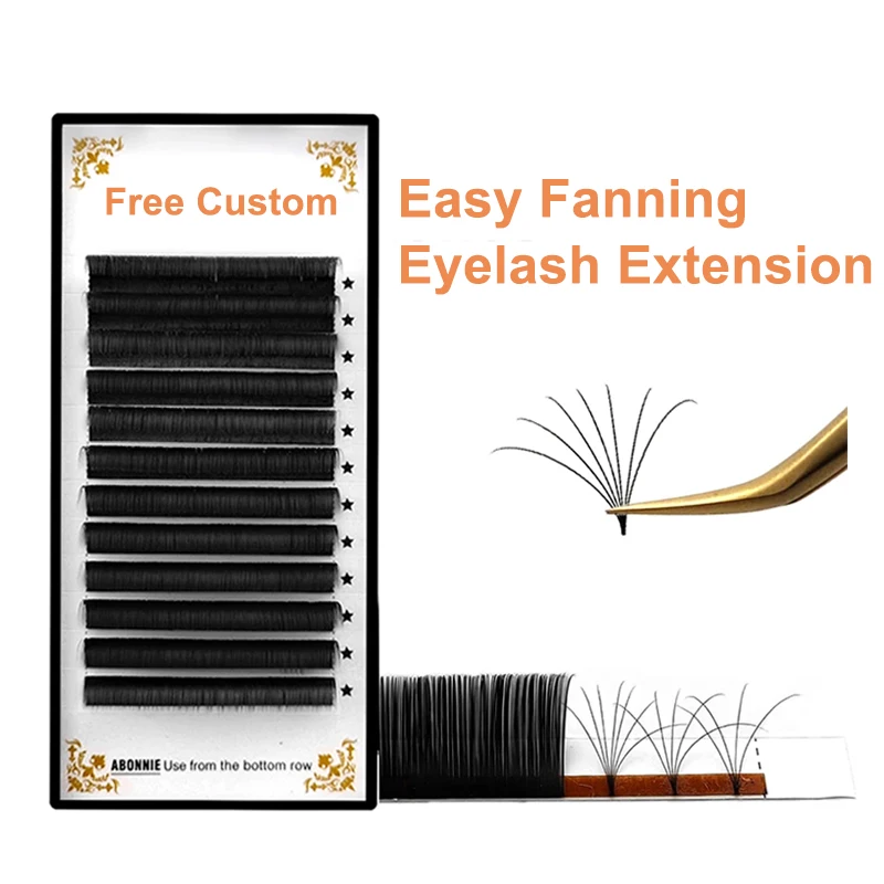 

Wholesale silk individual cashmere lash extensions tray easy fanning eyelash extensions private label naturel extension de cils, Black &dark grey
