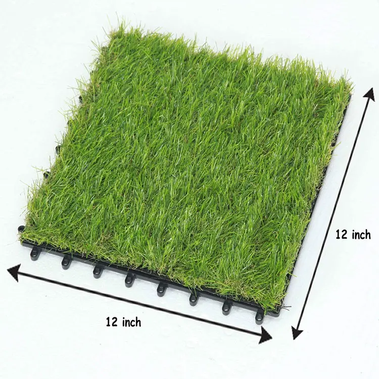 

Outdoor cheap Artificial grass plaid lawn Mosaic floor warranty 8 years artificial turf carpeted lawn