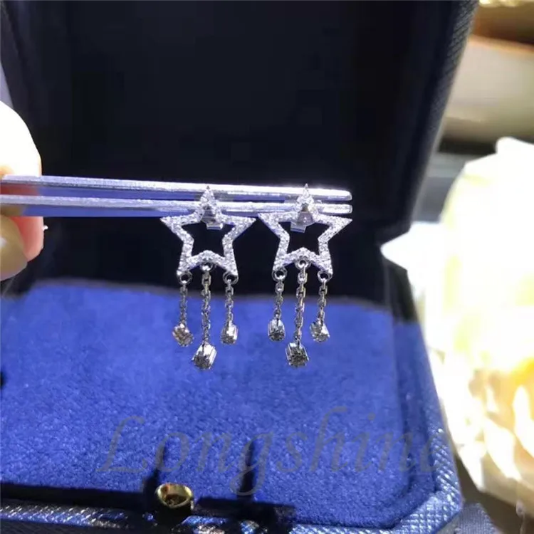 Unique Custom Jewelry Natural Diamond 18K Solid Gold Flower Earring Clip