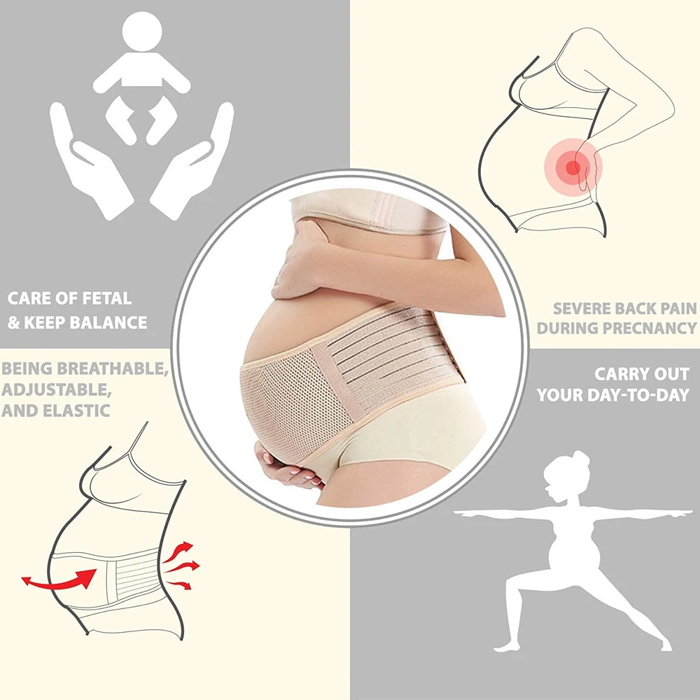 
Breathable And Hot Sales Pregnancy Elastic Maternity Belt Belly Band For PregnancyWomen 