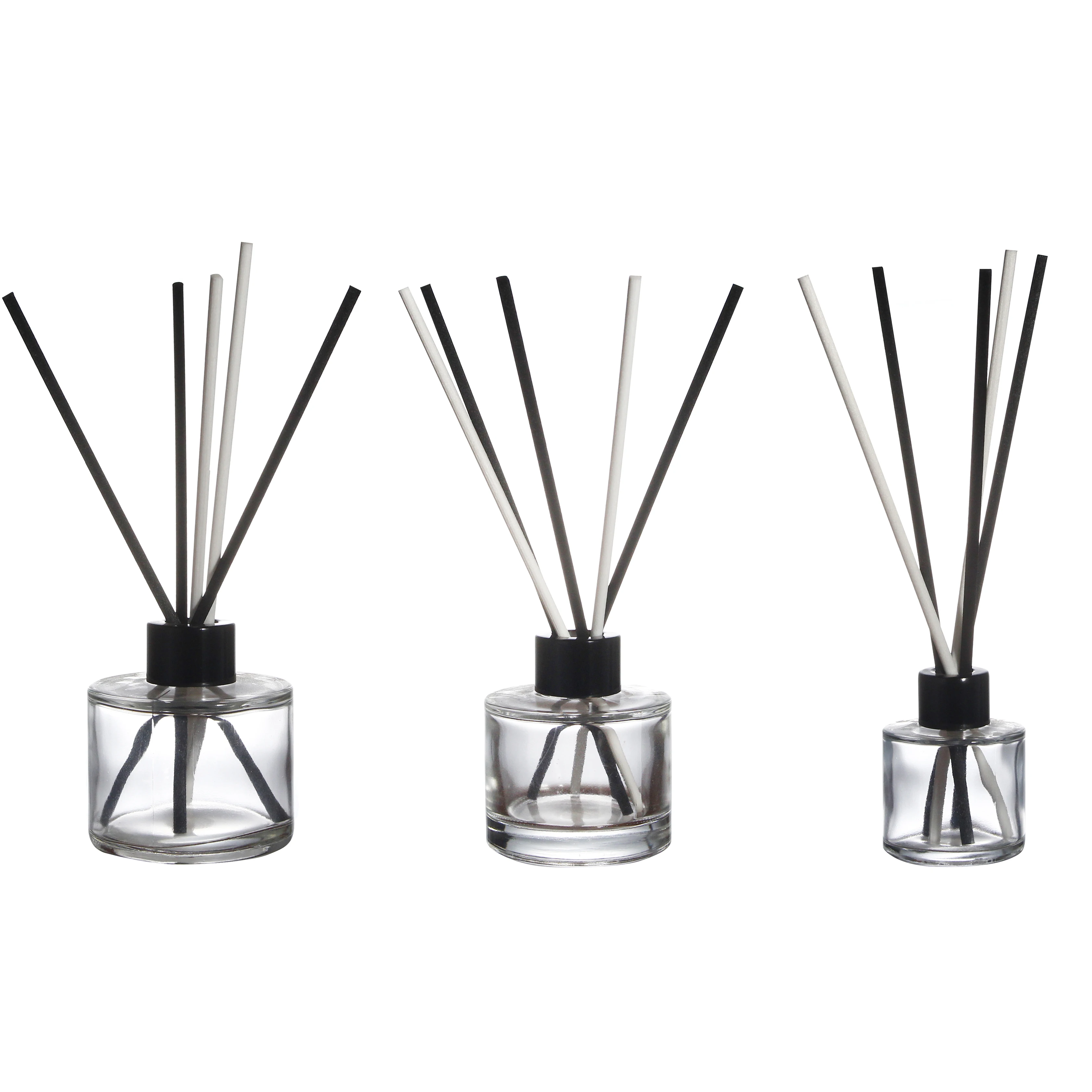 

50ml 100ml 200ml Clear Empty Round Aroma Reed Diffuser Bottle Glass Reed Diffuser Perfume Bottles, Clear diffuser bottles