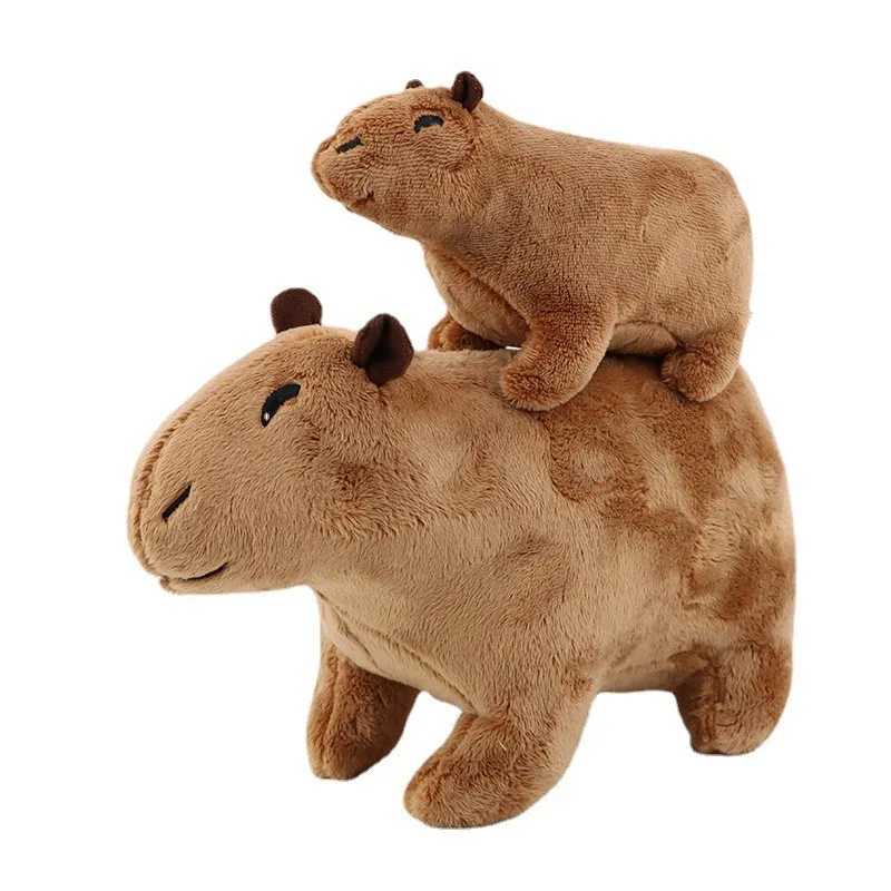 

Wholesale Simulation Brown Capybara Plush Toy Fluffy Doll Soft Stuffed Animal Kids Birthday Gift