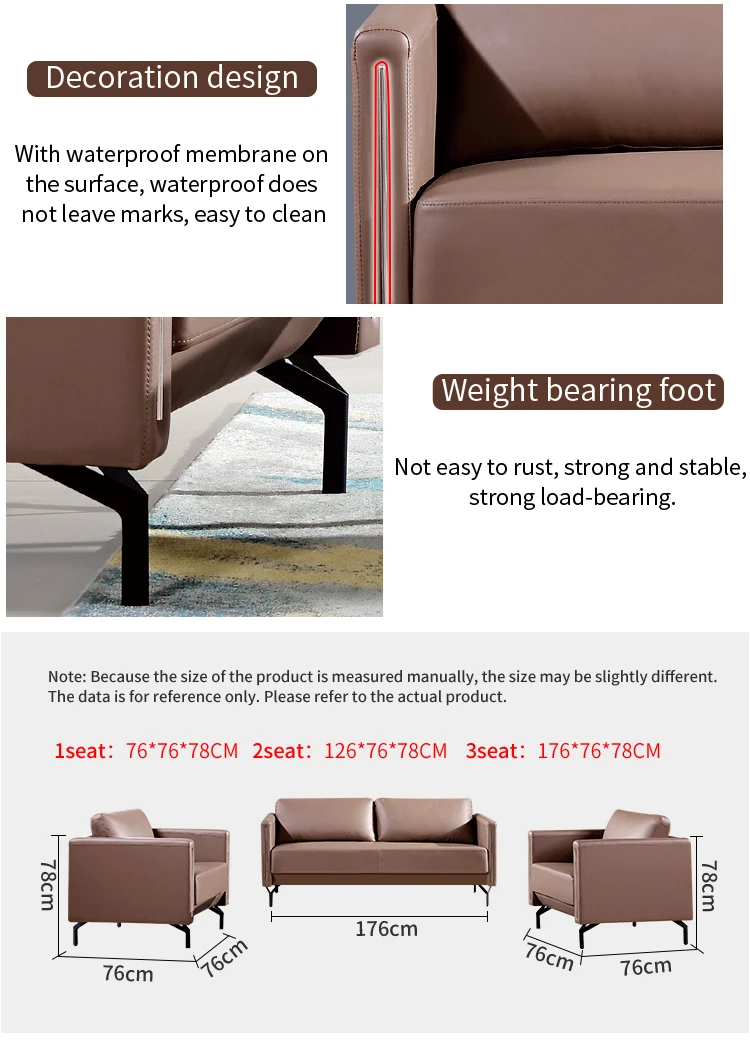 Pengpai 7 Seater Large Leather Seats And Sofas Modern Sofa