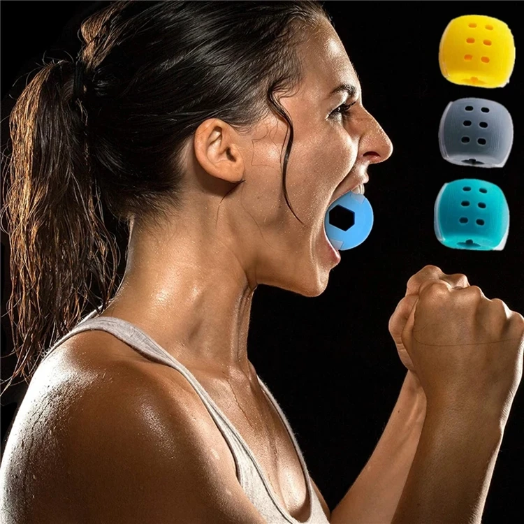 

2021 Hot Jaw Exerciser Ball JawLine Facial Muscle Training Fitness Ball Neck Face Toning Jawrsize Jaw Muscle Trainer, Green,gray,yellow