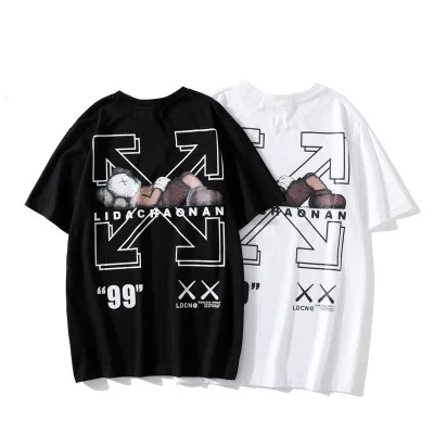 

MWJ3736 Men's summer round neck loose cartoon graphic short-sleeved t-shirts