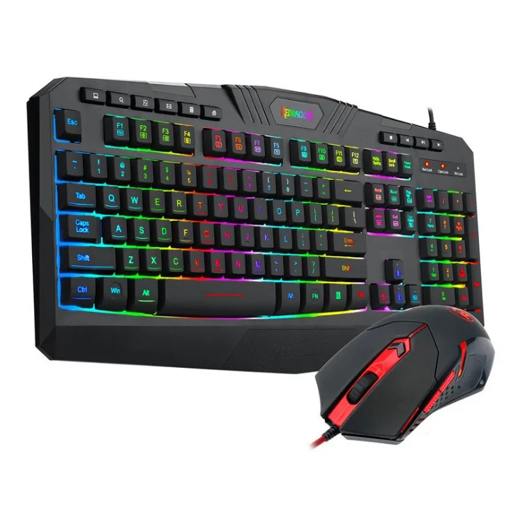 

drop shipping S101 Gaming Keyboard Gaming Mouse Combo RGB LED Backlit Set Gaming Mouse and Keyboard for Windows PC Gamers