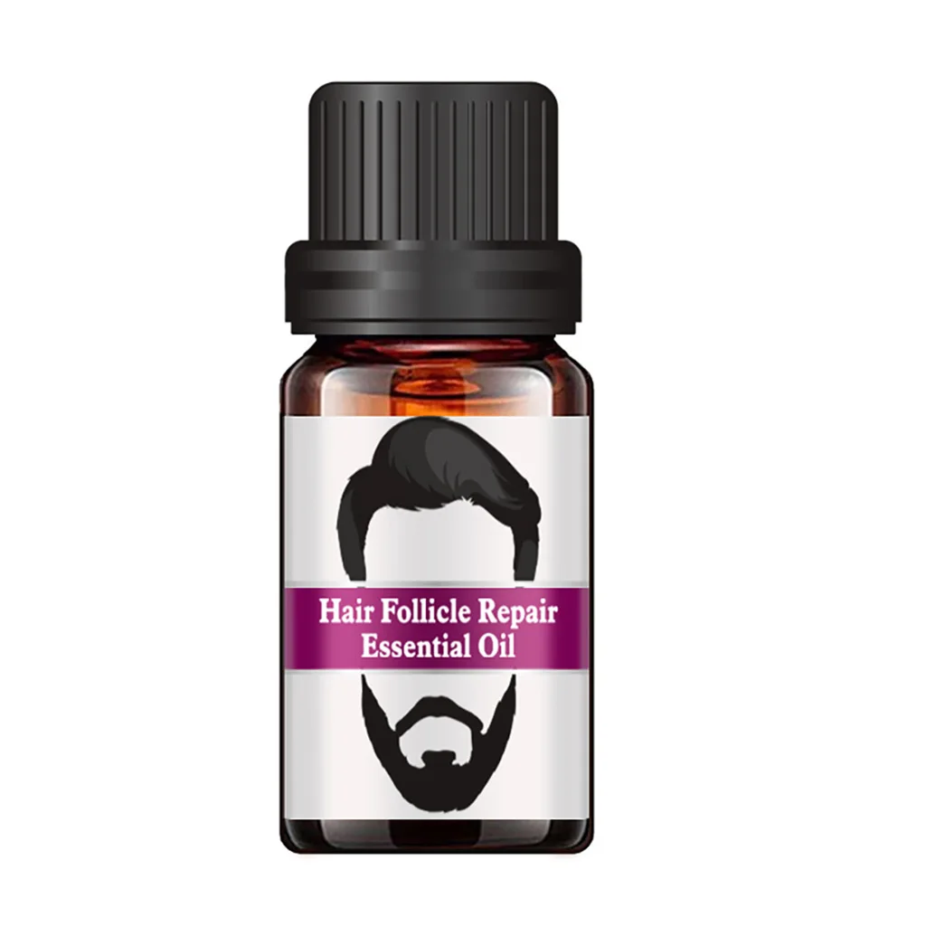 

Fast Effective 10ml Balck And Dense Hair Follicle Repair Essential Oil For Men Beard