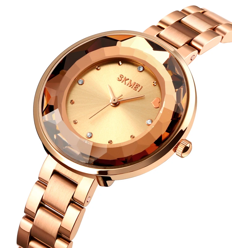 

skmei ladies fashion watches for women original leather quartz ladies women wristwatch 1707