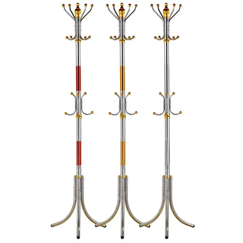 
Clothes Tree Floor Coat Racks Stand Tree Cheap Wholesale Stainless Steel 