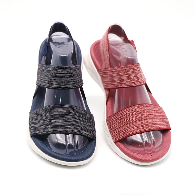 
Sport Chunky Fashion Casual Elastic Strap Flat Sandal Woman Platform 