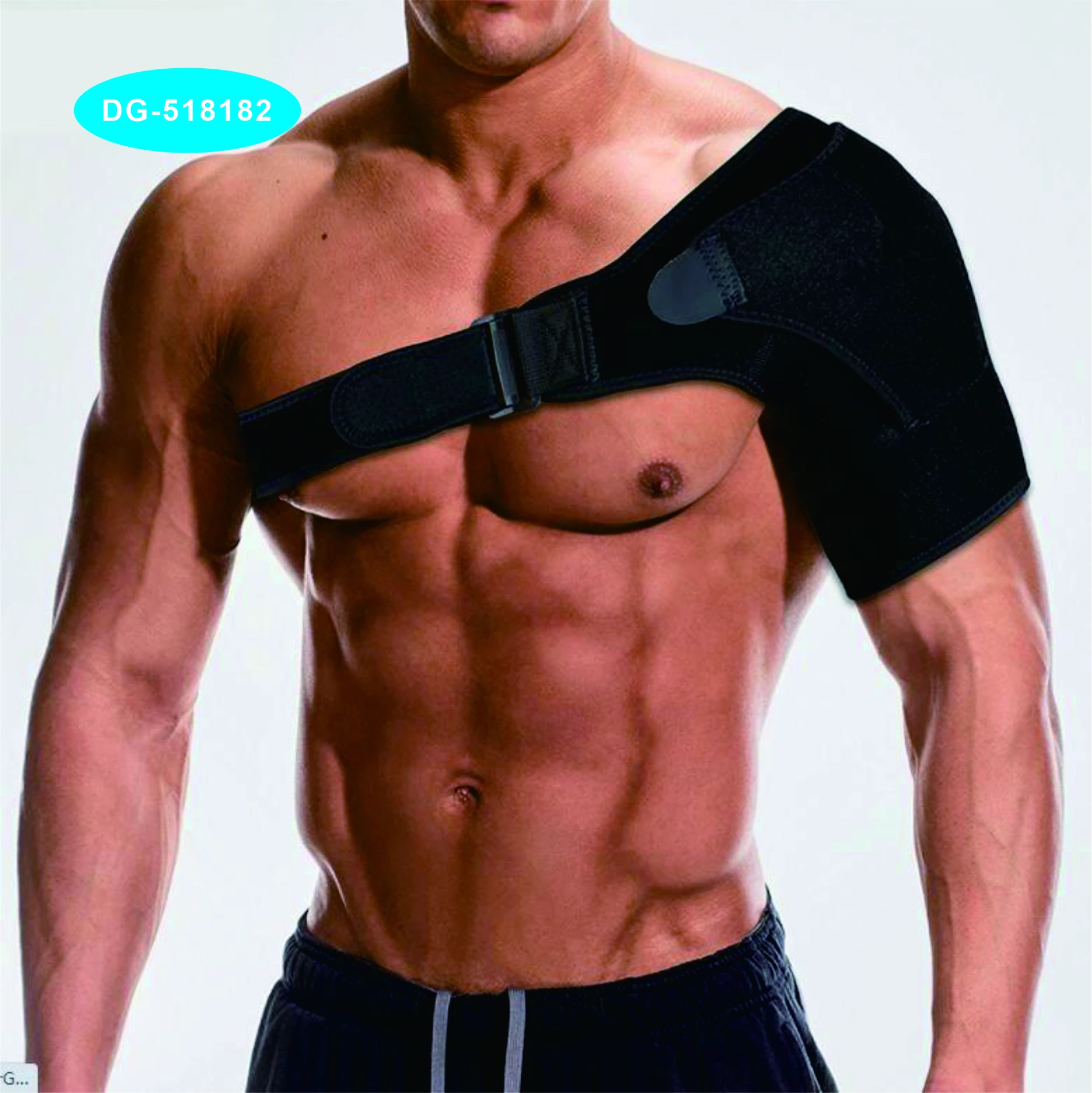 

Adjustable Breathable Neoprene Rotator Cuff Shoulder Support Brace for shoulder protection and recovery, Black