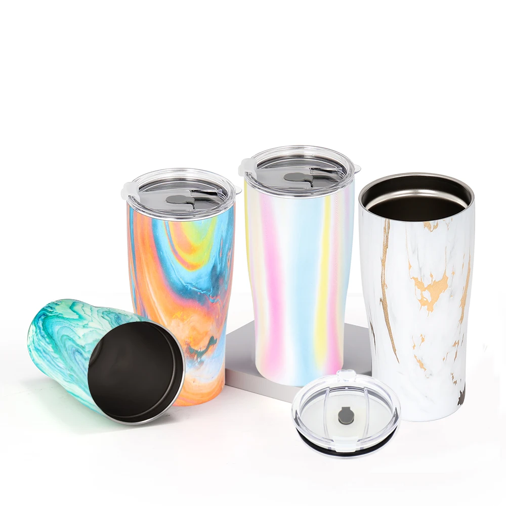 

custom logo matte 20 oz double wall vacuum insulated stainless steel tumblers wholesale yeticooler tumbler with straw lid, Any color is available