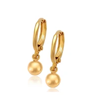 

98945 xuping Wholesale trending hanging new model gold ball earring, 24k gold drop earrings