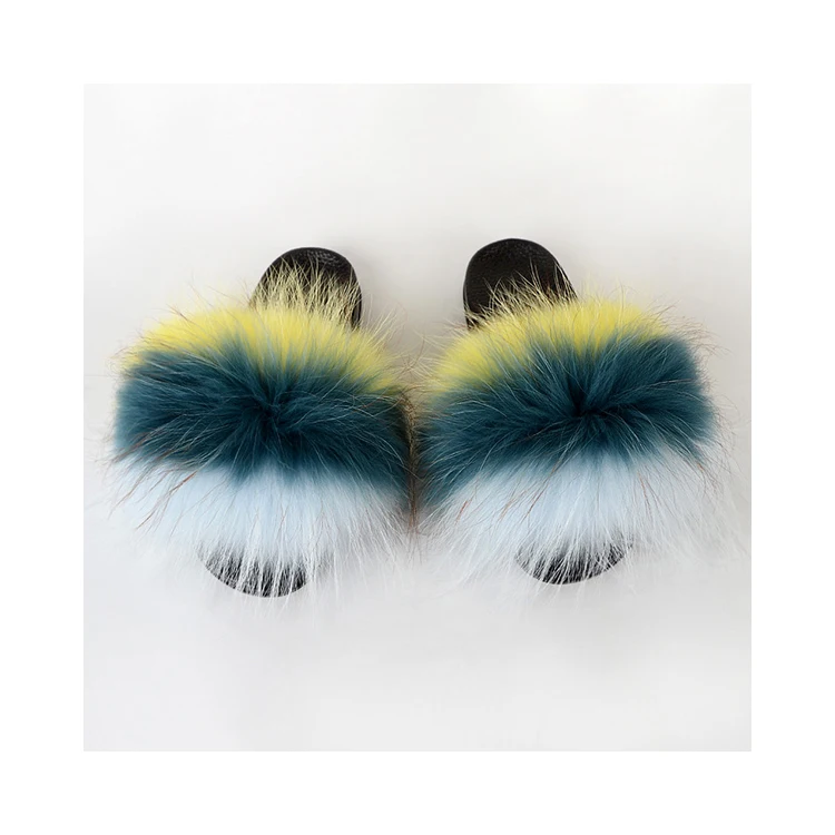 

Comfortable Fabric Cute Slippers Ladies Slippers Fur Slides Slippers, Customized color