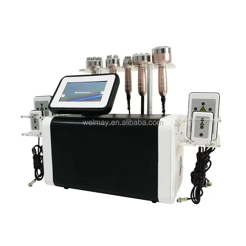 

6 in one ultrasound cavitation 40k body rf ultrasonic slimming machine