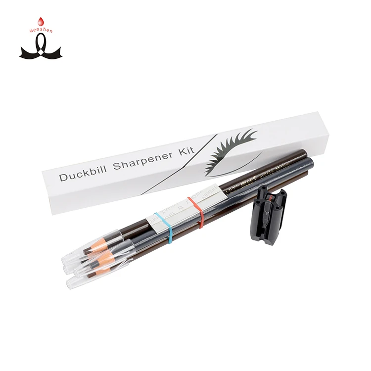

Natural Eyebrow Pencil +Sharpener Kit Microblading Eyebrow Pencil 4 in 1 Sharpener Cosmetic for PMU Beauty