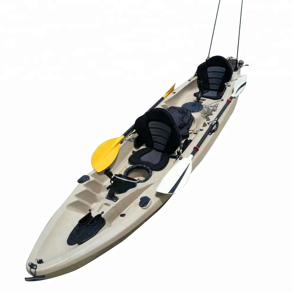 

Sale of plastic fishing canoes/3 person double fishing kayak/new double kayak sitting on top, Monochrome, bicolor, multicolor