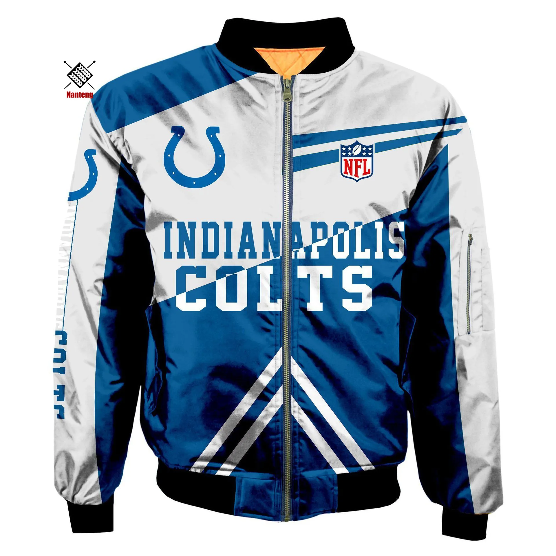 

OEM Custom Logo Mens Clothing Factory Smooth Fabric Bomber Jacket Wholesale Ribbing Cuff Sports Man Jackets