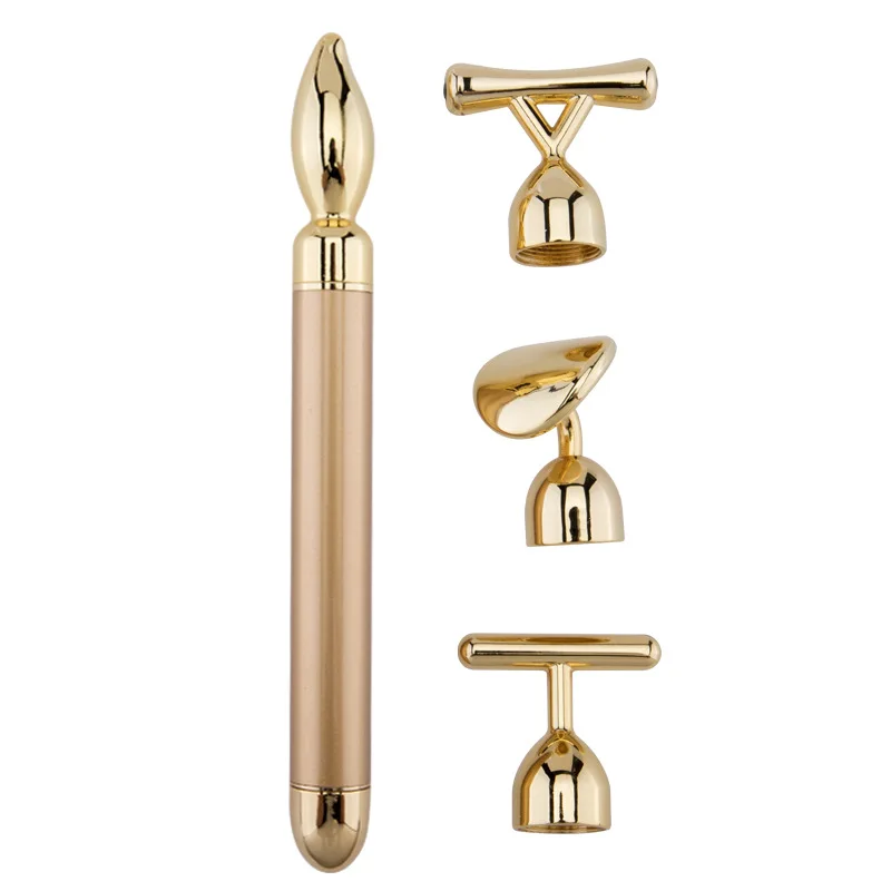 

4 in 1 gold beauty stick four in one combination set of wrinkle lifting beauty instrument vibration massage instrument