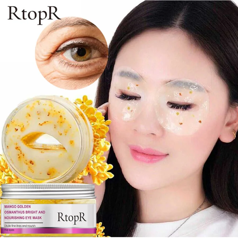 

Natural wholesale water based eyes moisturizer Golden Osmanthus Nourishing Eye Mask