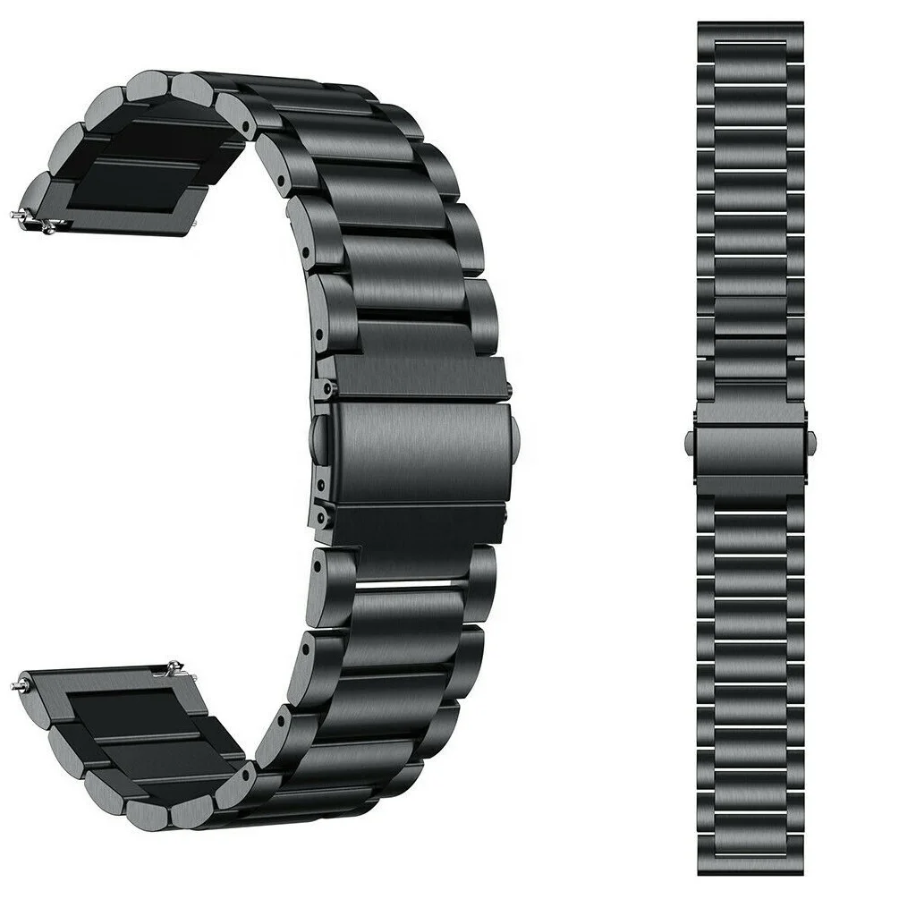 

20mm 22mm Business Solid Stainless Steel Metal Watch Strap For Samsung Watch Bands