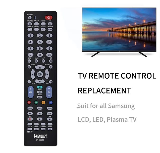 

I-REMOTE SR-903ES TV REMOTE CONTROL FOR SAMSUN LCD LED SMART TV