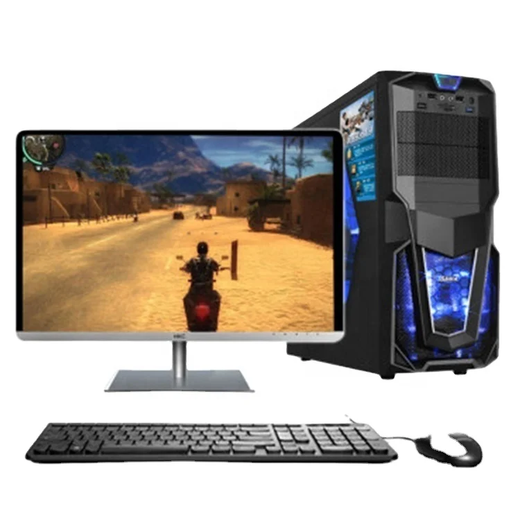 

Bulk new system unit gaming pc assembled Core i5 i7 Wi10 SSD HDD OEM ODM cheap price 22" high quality gamer desktop computer
