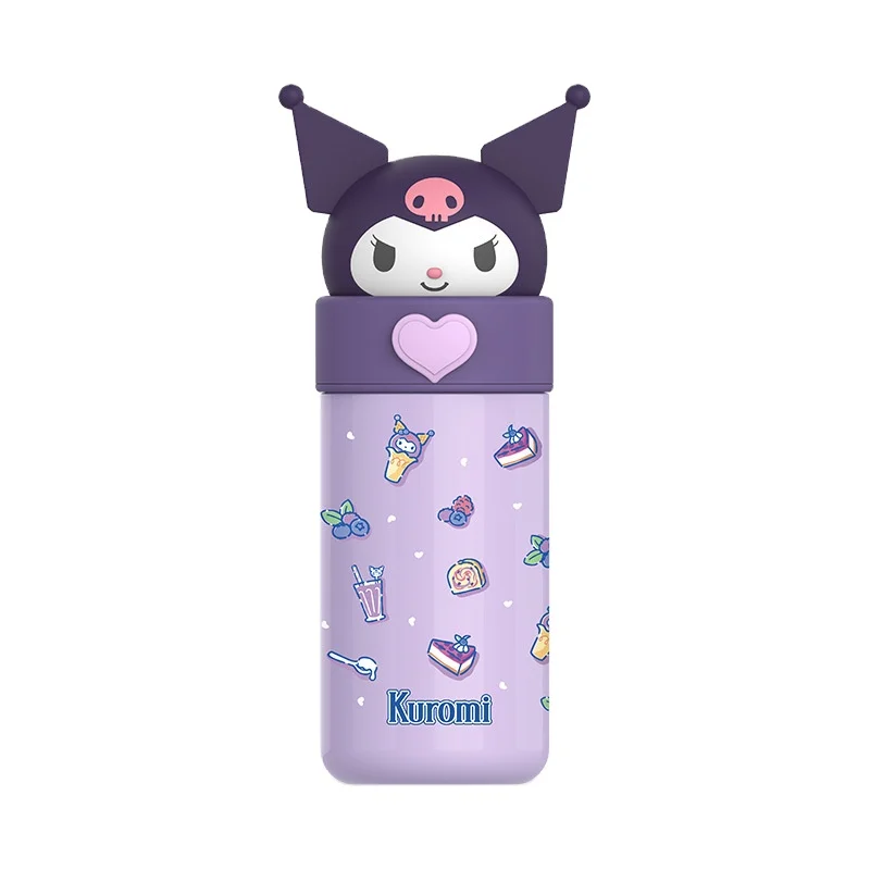 

Hot Selling Fashion Cute Kuromi 350 ml Stainless Steel Insulated Travel Mug Cup thermos for girls kids