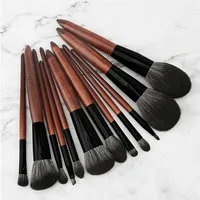 

Sandalwood Color Best Quality Set Professional Makeup Brushes Wood Your Logo 12PCS Face Makeup Brush Set Pro