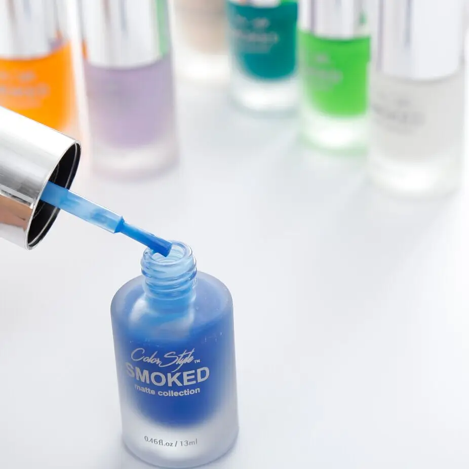 
OEM Frosted Matte Gel Nail Polish Verdor With Glass Bottle Wholesale Air Dry Nail Gel Polish non toxic Qrganic Private Label 