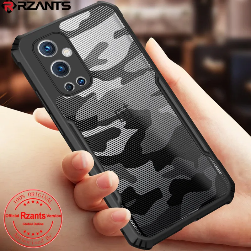 

Rzants For OnePlus 9 Oneplus 9 Pro Case Hard [Camouflage Beetle] Hybrid Shockproof Slim Crystal Clear Cover