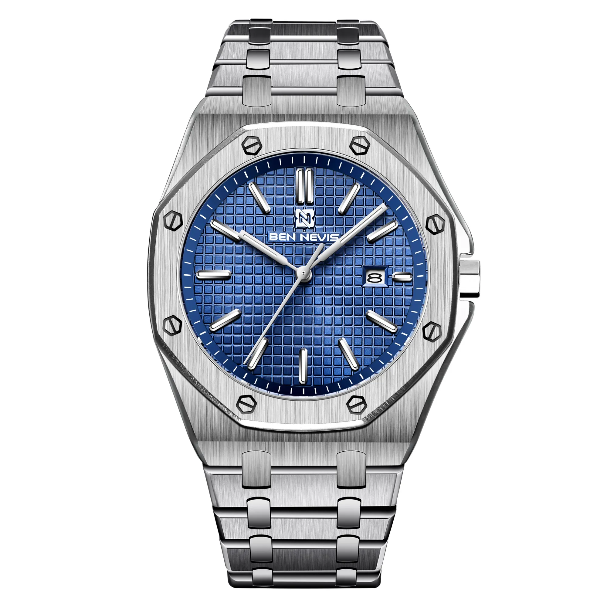 

Factory Direct Sale New Design Fashion Luxe Business Montre Lumineuse Sport Casual Men's Watches, 2 colors