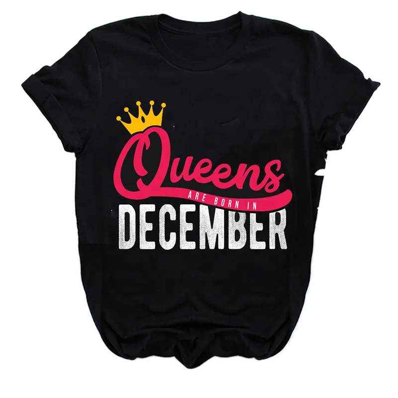 

High Quality 100% Cotton Graphic Tee Men Women Black Queen Print Tshirt O-Neck Streetwear Black Girl Tops Tee