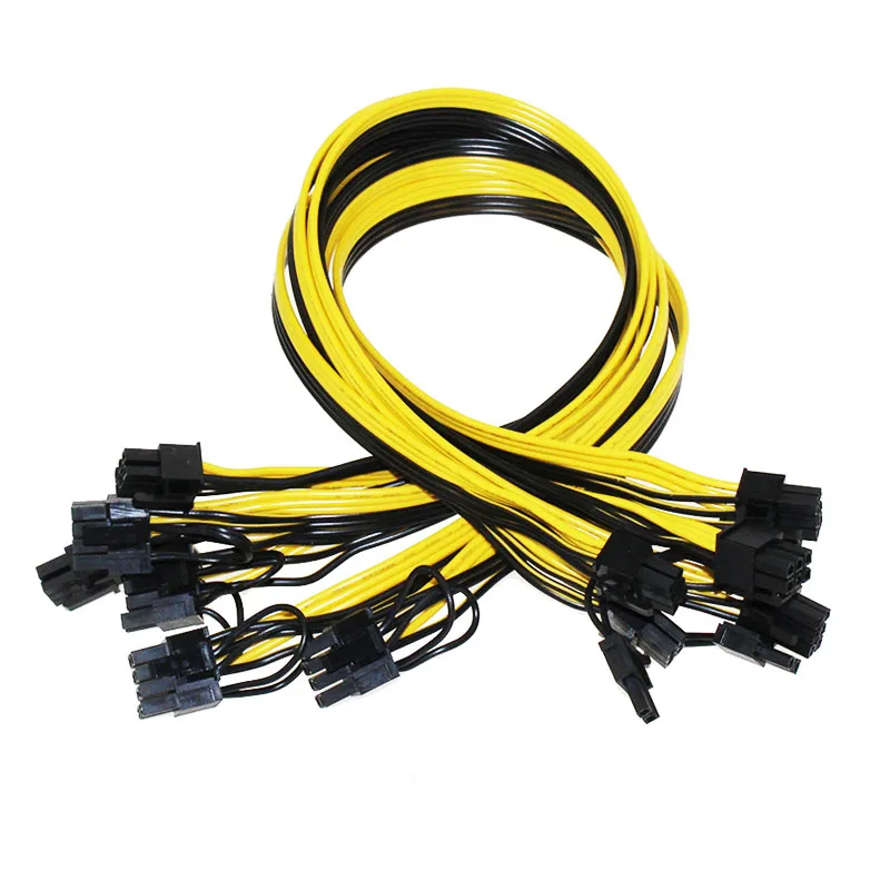

PCIE 6 Pin to 8 Pin(6+2) Male to Male GPU Power Cable 50cm