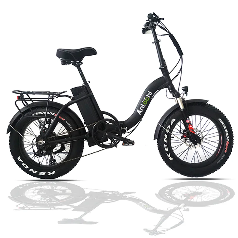 

ANLOCHI 20inch step throng electric bike foldable 1000 w bicicleta Electrica Electric Bike Folding Fat Tire Ebike