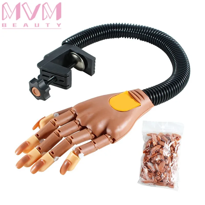 

MVM Professional Nail Supplies Flexible Movable False Hands Nail Training practice hand for acrylic nails