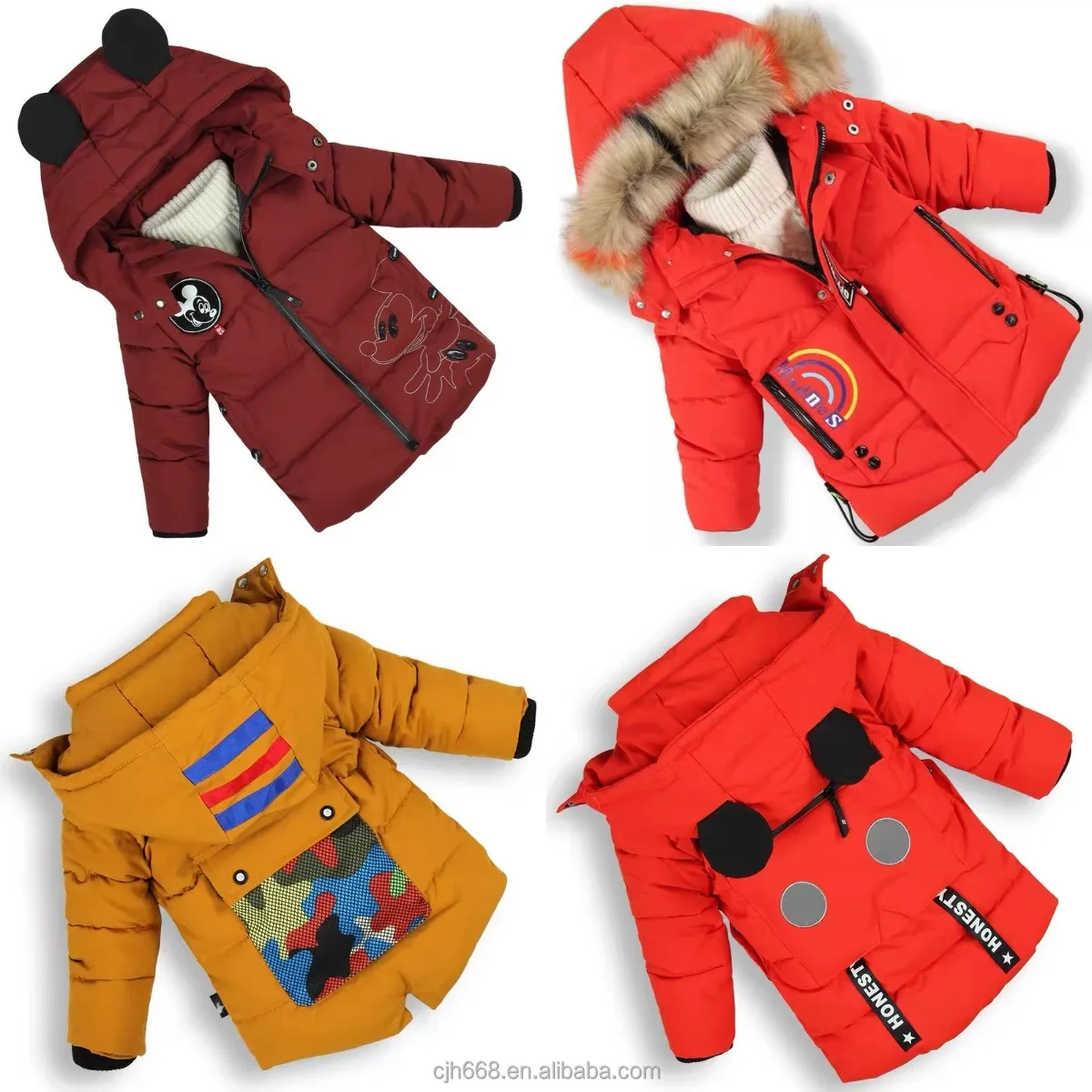 

2021 new hot selling winter boys and children fashion cotton down jacket high quality cotton-padded jacket children's cute coat