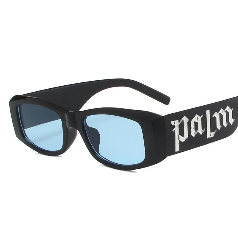 

Hot selling personality punk small frame unisex sunglasses letter hip hop eyewear