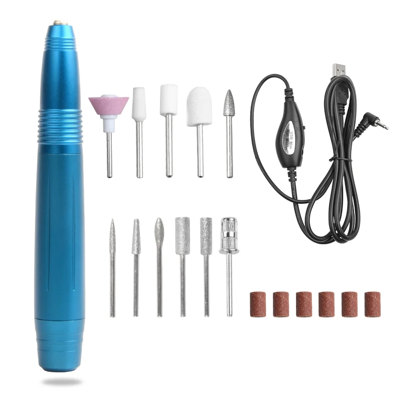 

Professional Electric Nail Art Drill Pen Handle File Polish Grind Machine Handpiece Manicure Pedicure Tools Nail Art