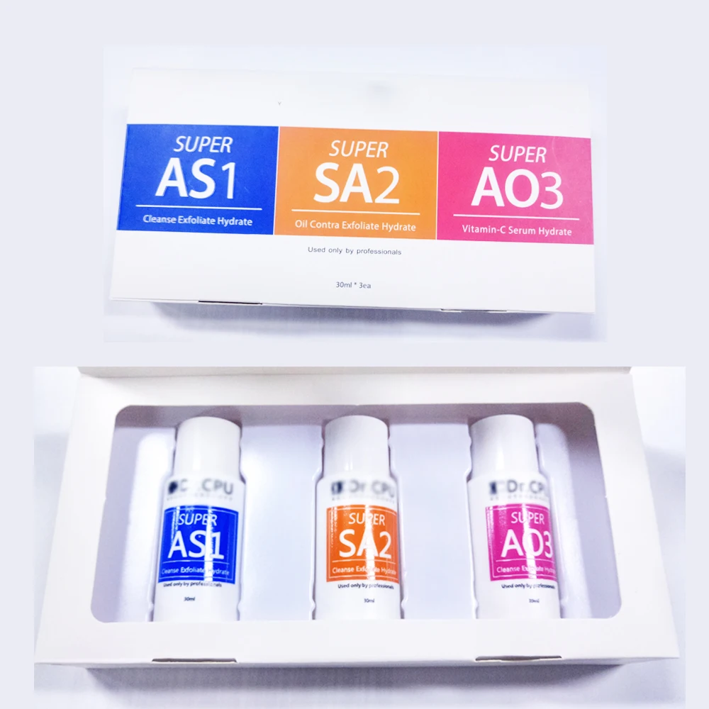 

30ml 1Set AS1 SA2 AO3 Skin Care Deep Cleanse Exfoliate Hydrate Wholesale The Ordinary Peeling Solution