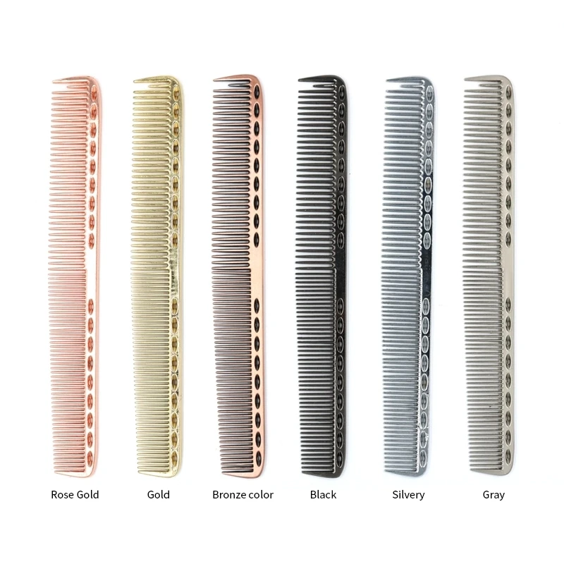 

Space Aluminum Hair Comb Professional Hairdressing Combs Hair Cutting Dying Hair Brush Barber Combs Tools Salon Accessaries
