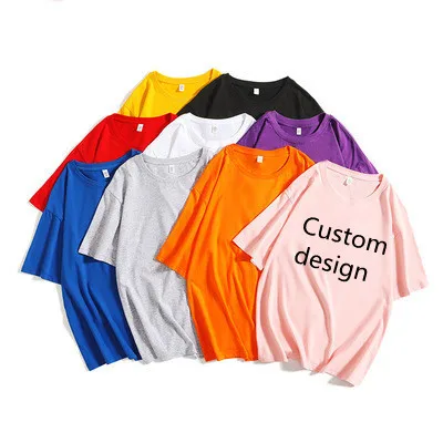 

Fast Shipping 100% Cotton Custom Logo On Plain Drop Shoulder Blank T Shirts Unisex