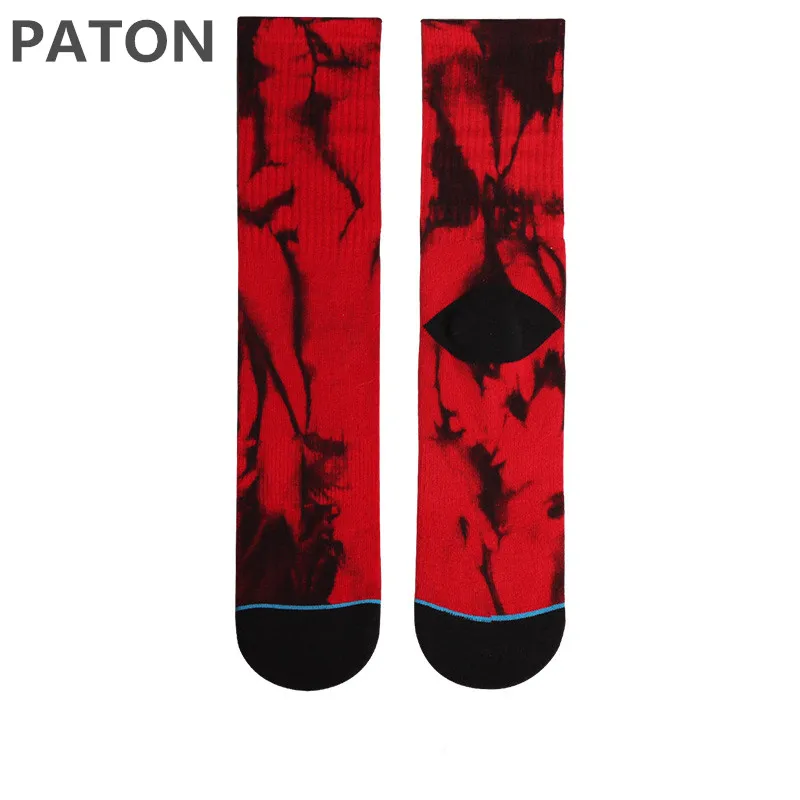 

Custom Men's Pattern Dress Funky Fun Colorful Brand tie dye Crew Socks Assorted Patterns tie-dye shirt matching socks