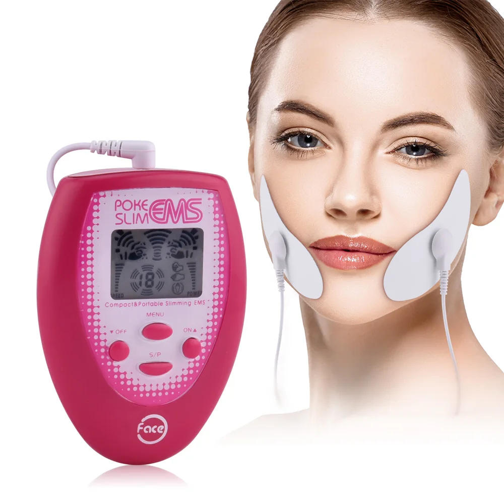 

Rechargeable portable vibrating mini v face lifting slimming massager TENS EMS electric face massager