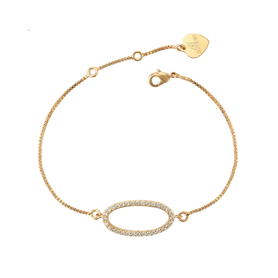 

75789 xuping 18K gold plated fashion charm crystal bracelet for women