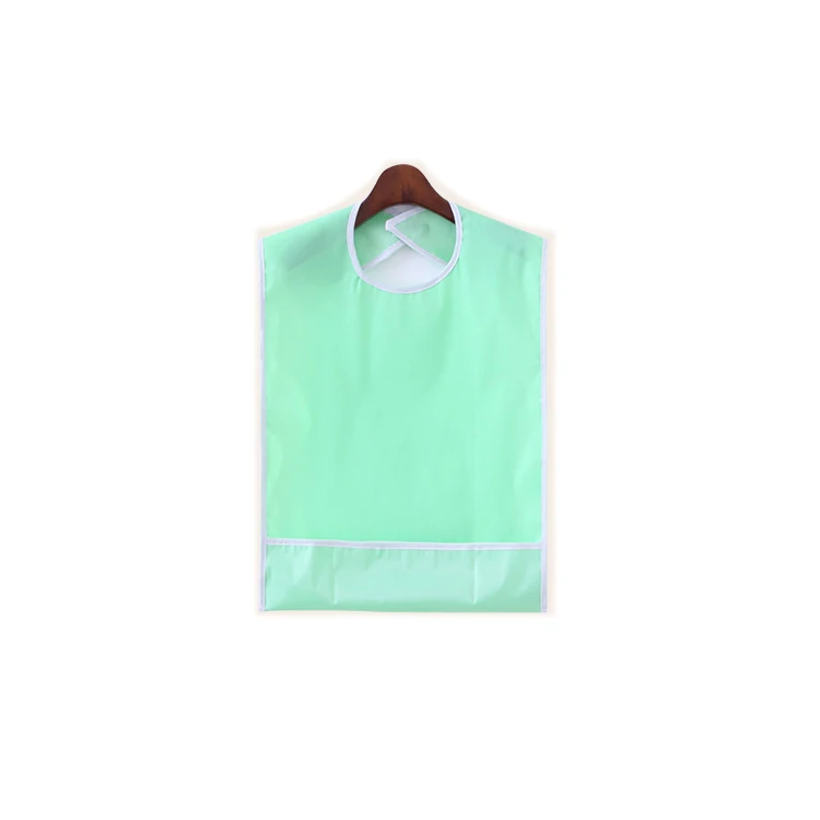 

FreeExport Hot sale Adult bib rice food pocket waterproof leak proof elderly adult bib, Customized