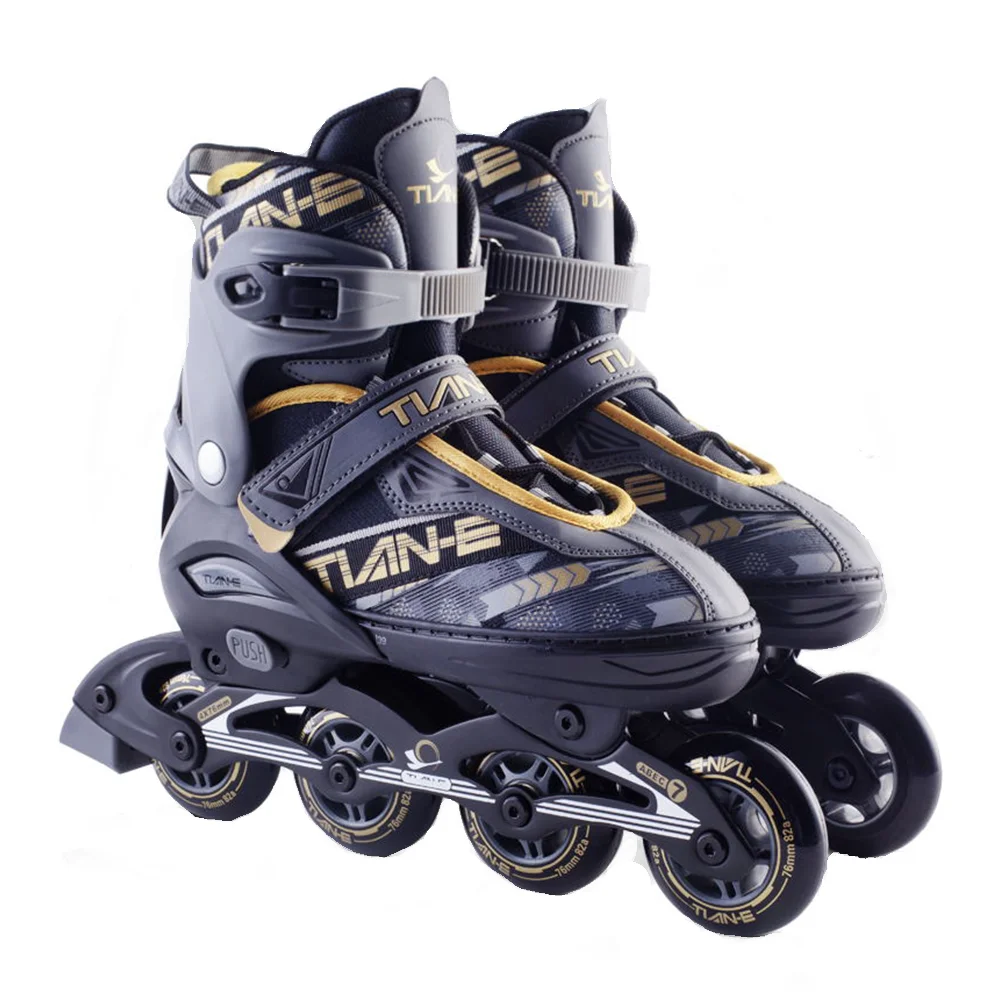 

Four Wheel Professional Adjustable Size Roller Skates Inline High Quality Flashing Roller Rollerblades for Adults