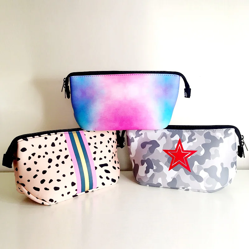 

New arrival Neoprene Makeup Bag Fashion Cluth Handbag beauty Cosmetic Bag, Many colors