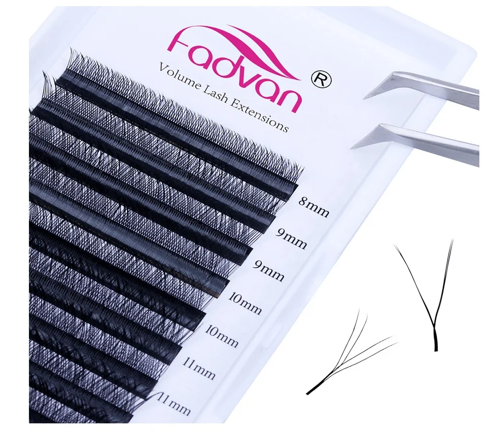 

Self Grafted Yy Fadvan Cilios Y Atacado Double Tip B C D Curl Premade Volume Fans Private Label Wimpers Fake Cilia, Natural black