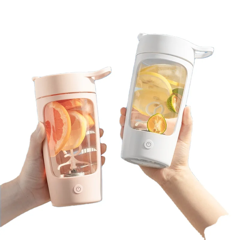 

2021 hot selling custom Logo 650ML healthy gym shaker bottle with lid and handle electric shake bottle with fast charging, White,black,pink,blue